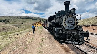 Narrow Gauge Steam Cumbres amp Toltec Scenic Railroad  Osier Colorado 5292024 [upl. by Hewitt]