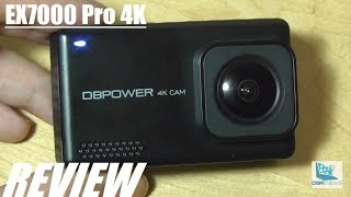 REVIEW DBPower EX7000 Pro 4K Action Camera Touch [upl. by Mccomb]