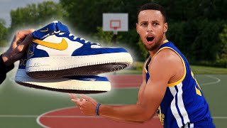 Best Custom Golden State Warriors Air Force 1 NBA Edition [upl. by Squire]