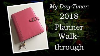 MY DAYTIMER 2018 Planner Walkthrough [upl. by Dylane]