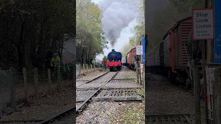 Wheel slip while leaving Bitton with a freight train steam railway [upl. by Standish483]