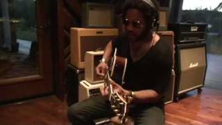 LENNY KRAVITZ SNEAK PEEK RECORDING FUNKY NEW SONG FROM BLACK AND WHITE AMERICA [upl. by Amasa]