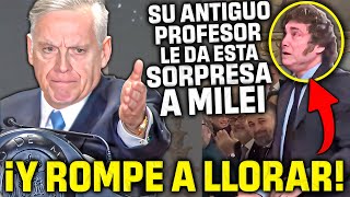 El PROFESOR ESPAÑOL de MILEI le HACE LLORAR COMO NUNCA ¡¡TRAS DARLE ESTA SORPRESA [upl. by Anined457]