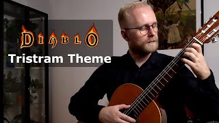 Matt Uelmen Tristram Town Theme from Diablo  classical guitar [upl. by Seys]