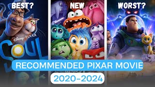 Recommended Pixar Movie 20202024 [upl. by Ttnerb]