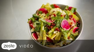 Recette de salade de pomelo  Zeste [upl. by Kannry]