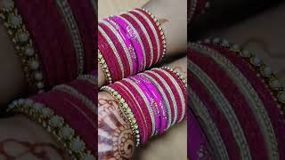 Beautiful Bangles Set Design karwachauthspecial festival dewali banglesetting trendingshorts [upl. by Kelton]