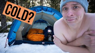 STAYING WARM While Winter Camping In Norway [upl. by Karlin]