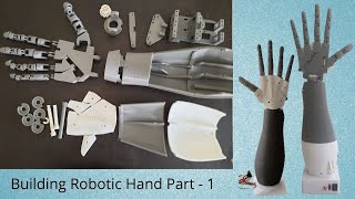 How to Make Robotic Hand Using Servo Motor  Part1  Inmoov  Right Hand [upl. by Nilyam]