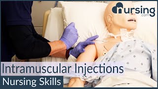 Intramuscular Injection Techniques Nursing Skills [upl. by Tanaka996]