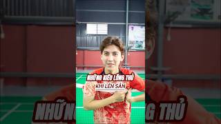 Những Kiểu Lông Thủ Khi Lên Sân  badminton vnb caulong shortsvideo shorts [upl. by Rebna220]