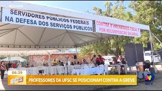 Professores da UFSC se posicionam contra a greve [upl. by Eatnhoj962]