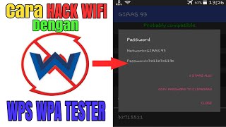 Cara HACK WIFI  Dengan Aplikasi WPS WPA TESTER [upl. by Neirbo384]