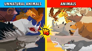 Unnatural Habitat Animals vs Animals  Unnatural Habitat Animals Animation [upl. by Marillin]