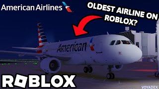 Roblox American Airlines Flight  Airbus A319 [upl. by Torrey]