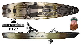 Bonafide P127 Pedal Drive Kayak Overview [upl. by Enotna]