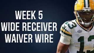 Wide Receivers To Add Waiver Wire Week 5 Fantasy Football 2024 [upl. by Gnek]