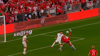 Amazing 🔥 Yussuf Poulsen Goal Denmark Vs Serbia 20 All Goals Results Highlights amp Analysis [upl. by Cletus798]