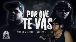 Reaccionando a Victor Cibrian x Gabito Ballesteros  Porque Te Vas Official Video [upl. by Kynan]