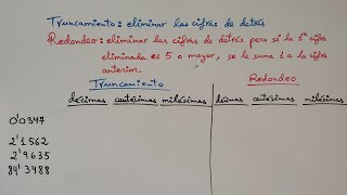 Aproximación por Truncamiento o Redondeo desde el principio desde cero [upl. by Anitnoc816]