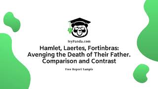 Hamlet Laertes Fortinbras Revenge Comparison and Contrast  Free Essay Sample [upl. by Rehpotsirc]