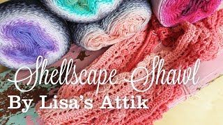 Crocheting a Shellscape Shawl in Scheepjes Whirl [upl. by Lledner41]