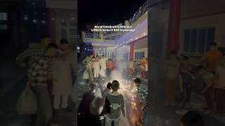 Diwali Celebration With Our Little Friends❤️ jammu diwali shorts [upl. by Aiuqenehs]