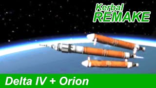 Delta IV Heavy Launch in KSP  Orion Spacecraft EFT1 [upl. by Warchaw]