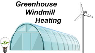 Greenhouse Windmill Heating in Winter [upl. by Chris]