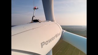 Wiatraki łódzkie PowerWind Wola Raciborowska [upl. by Regina]