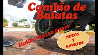 Cambiando balatas traseras I WS150 SPORT I [upl. by Nyral]