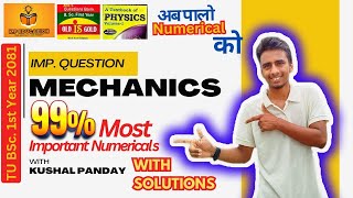 Most repeated numerical for BSC 1st year physic 💥100 with solution and discussion [upl. by Hewe584]