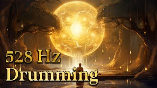 Golden Rhythms of Healing 528 Hz Drumming for Your Soul • Relaxing Drums • Meditative Ambient [upl. by Jedlicka970]