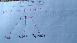 A I P Ka full form English ए आई पी का फुल फर्म क्या होता है [upl. by Roeser753]