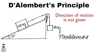 5 DAlemberts Principle  Problem4  Complete Concept [upl. by Otrebcire]