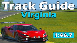 iRacing Ferrari 296 GT3 Challenge  Virginia Track Guide  1467  2023 Season 4 [upl. by Selestina]