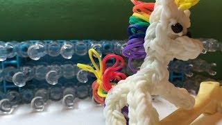 How to Make a Unicorn Pony or Horse Charm on the Rainbow Loom [upl. by Towney]