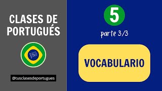 Clases de Portugués  Clase 53  Vocabulario [upl. by Cristabel]