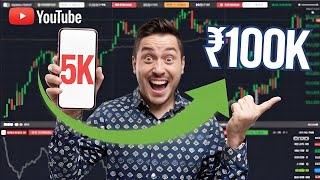 How I Turned ₹5000 to 100000 in just 4 trades Forex 8k technical analysis small capital grow करो [upl. by Anivlis109]