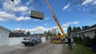 Tiny home lift in Red Lodge [upl. by Mellitz]