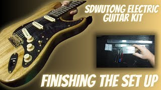 Swutong Stratocaster Guitar Kit set up  Neck Relief Action and intonation [upl. by Zulema]