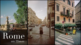 A Few Days in Rome with a 35mm Film Camera  Yashica T3 [upl. by Josias]