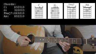 Calum Scott  Dancing On My Own EASY Guitar Tutorial [upl. by Shayn52]