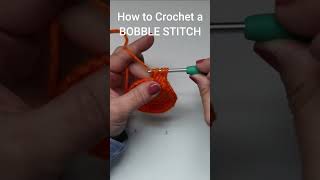 How to crochet the bobble stitch Stitch tutorial [upl. by Elyag]