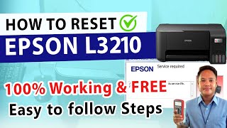 HOW TO RESET EPSON L3210 [upl. by Ikkiv]