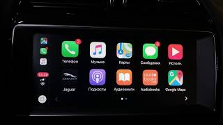 Jaguar Fpace 2018 CarPlay Android Auto Incontrol Apps [upl. by Derfnam121]