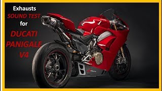 9 Exhausts sound test  Ducati Panigale V4 [upl. by Ednargel]