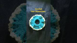 Crochet Hair Scrunchiescrochet ytshorts shorts [upl. by Siberson]