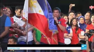 Philippines elections Duterte consolidates huge leads over rivals [upl. by Ydorb532]