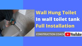 Wall Hung Toilet Install full details [upl. by Adams]